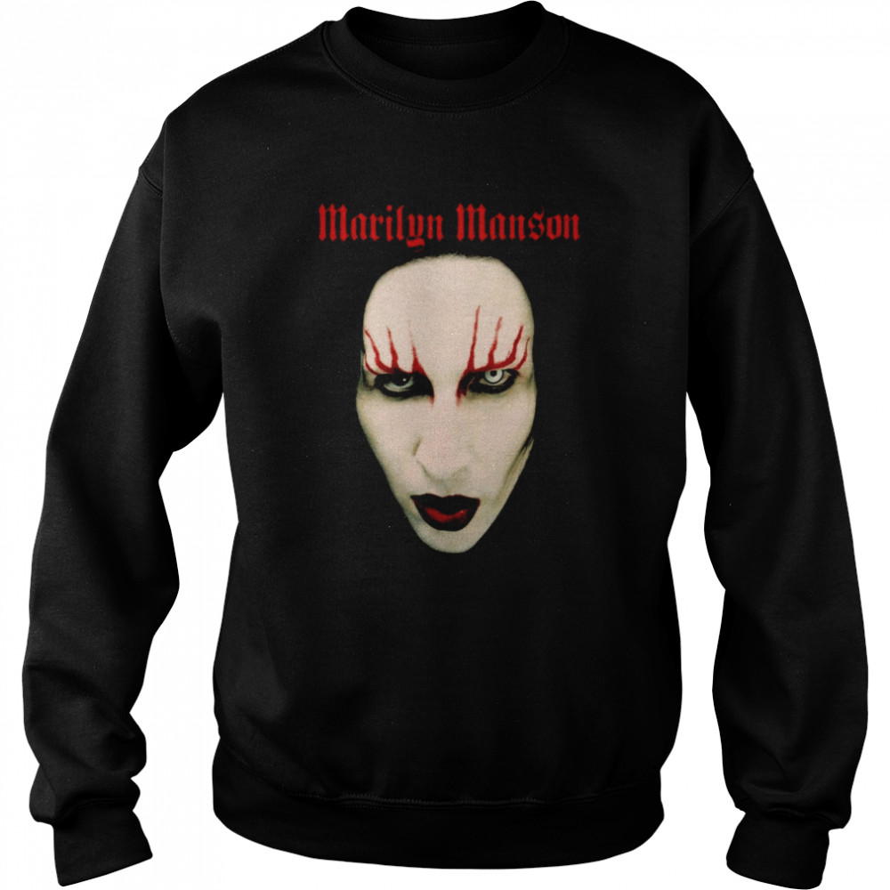 Marilyn Manson Red Lips Rock Heavy Metal shirt Unisex Sweatshirt