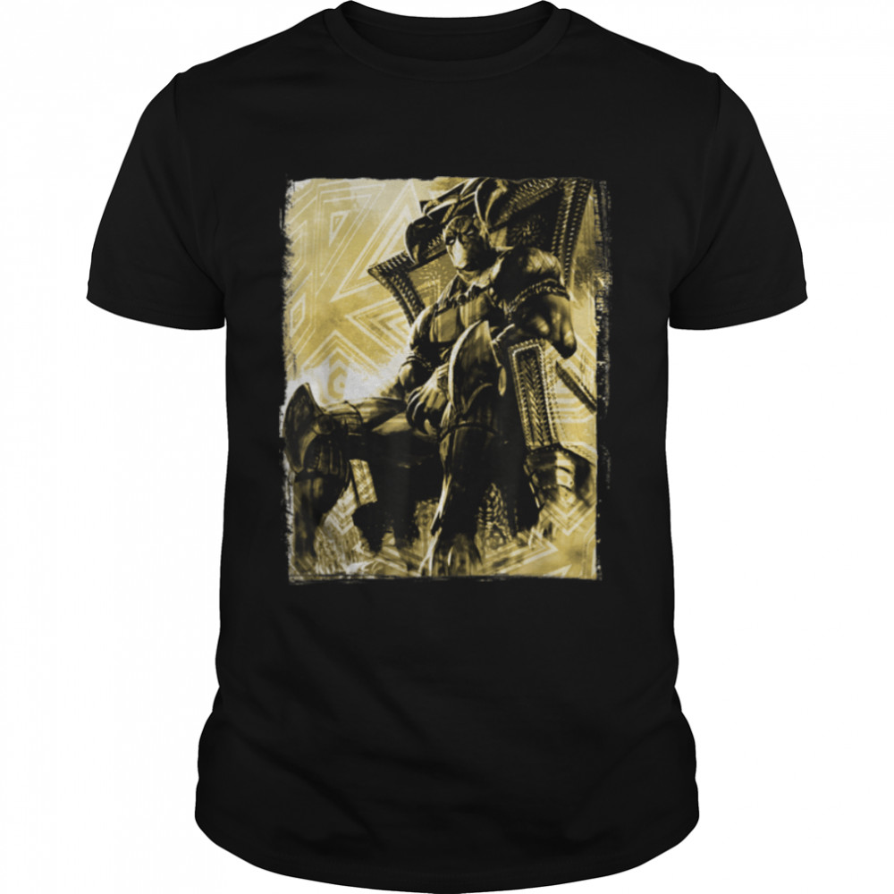 Marvel Black Panther The King's Throne Graphic T- B07KVBLX8W Classic Men's T-shirt