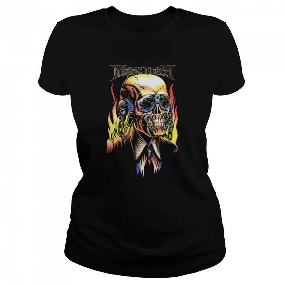 Megadeth Flaming Vic T- Classic Women's T-shirt