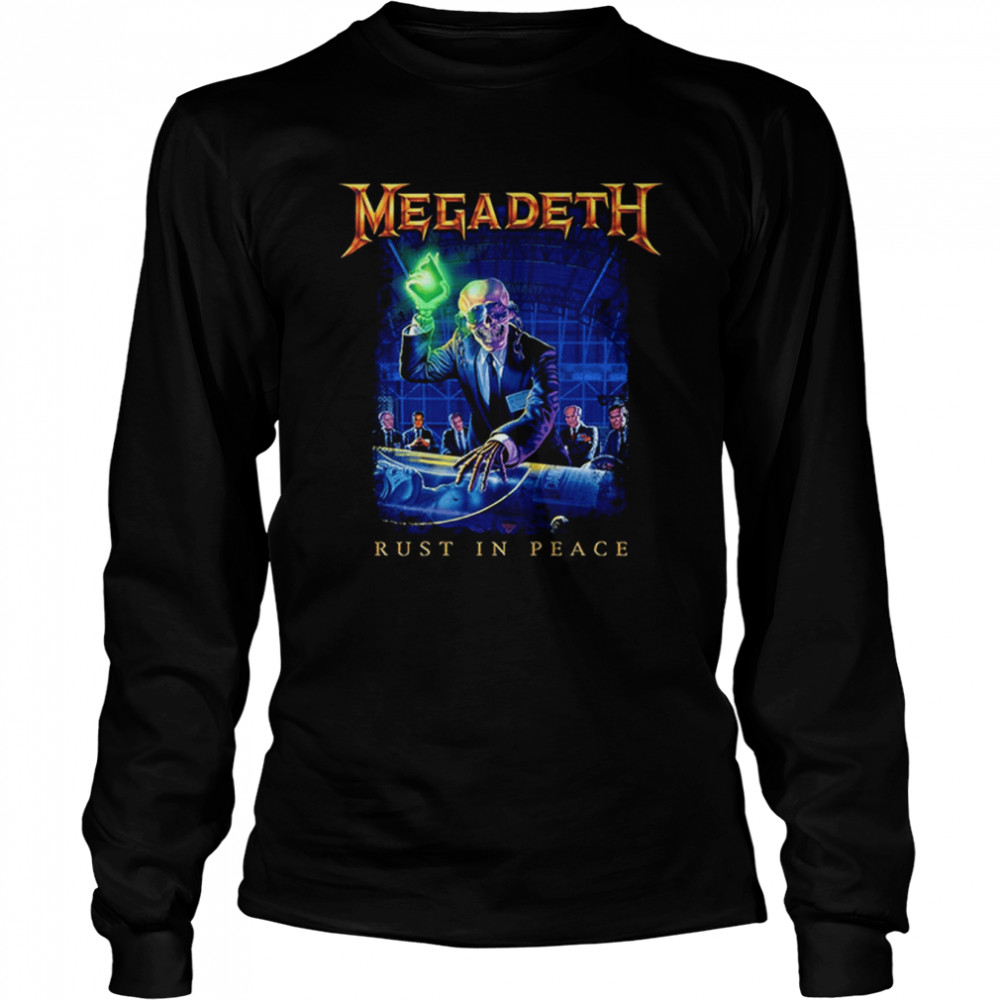 Megadeth Rust In Peace Tracklist shirt Long Sleeved T-shirt