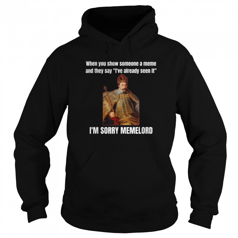 Meme Lord Funny King on His Throne Lord of the Meme T- B0B66JF97C Unisex Hoodie