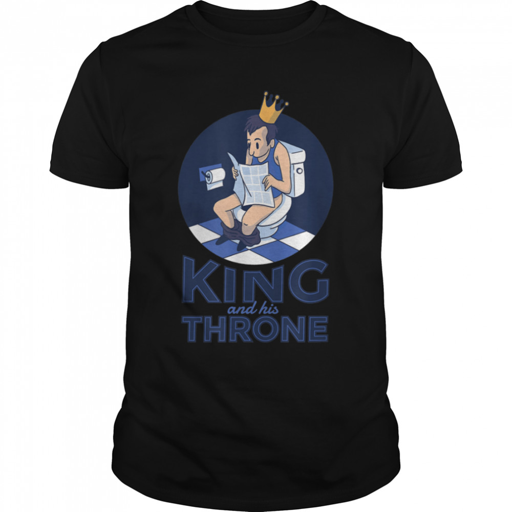 Mens Royal throne toilet loo pee porcelain funny gift T-Shirt B09Q99F91H