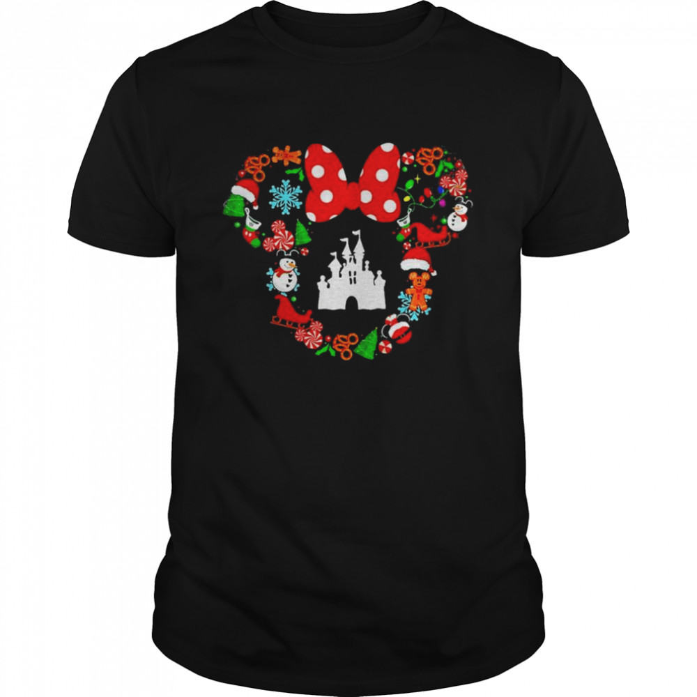 Minnie mouse Disney House Merry Christmas shirt