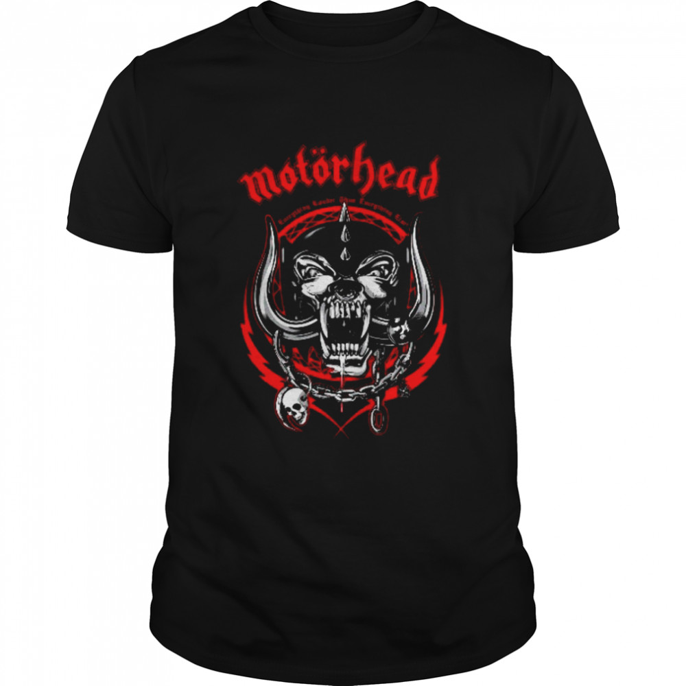 Motorhead Voltage Warpig Lemmy Kilmister Rock shirt