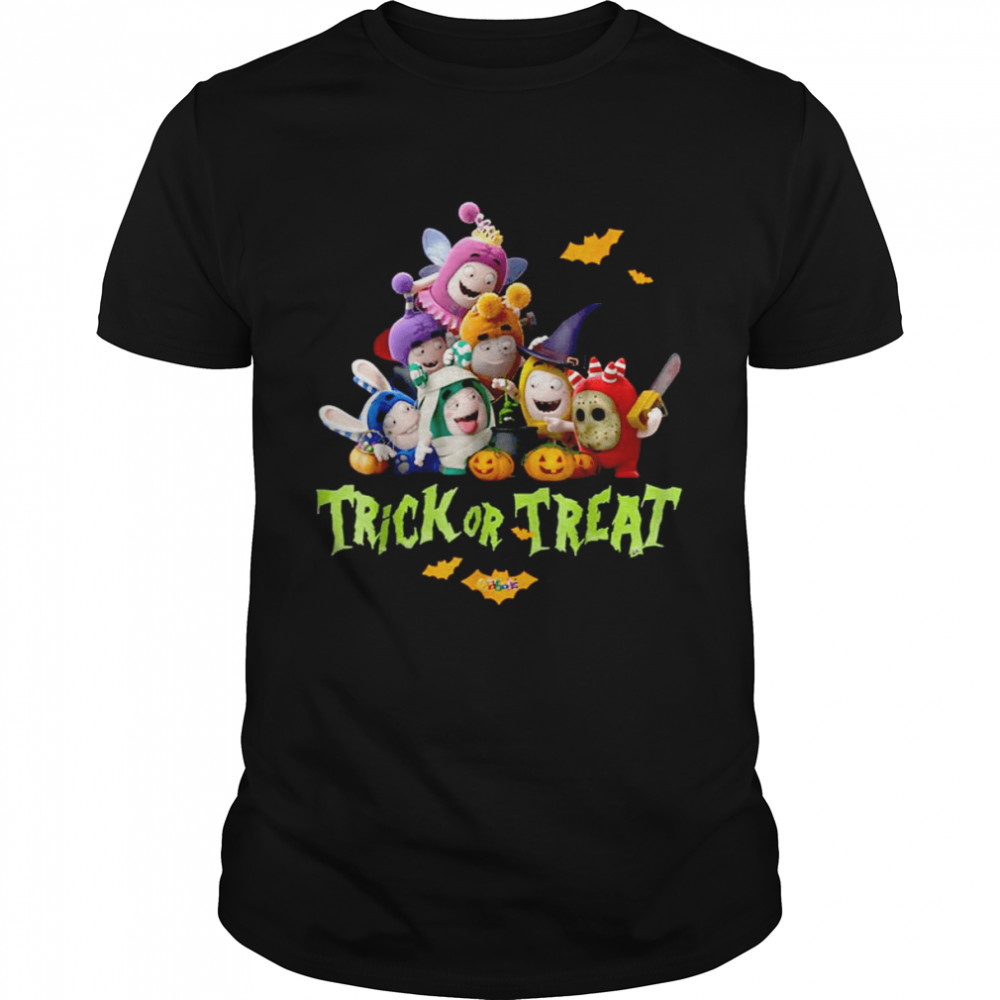 Oddbods Characters Halloween Trick Or Treat Cool Graphic S shirt
