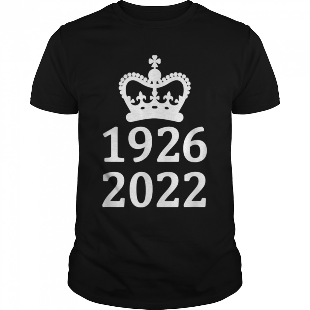 Platinum Jubilee Memoriam Queen UK Monarch Crown 1926 2022 T- B0BDSCQ5CR Classic Men's T-shirt