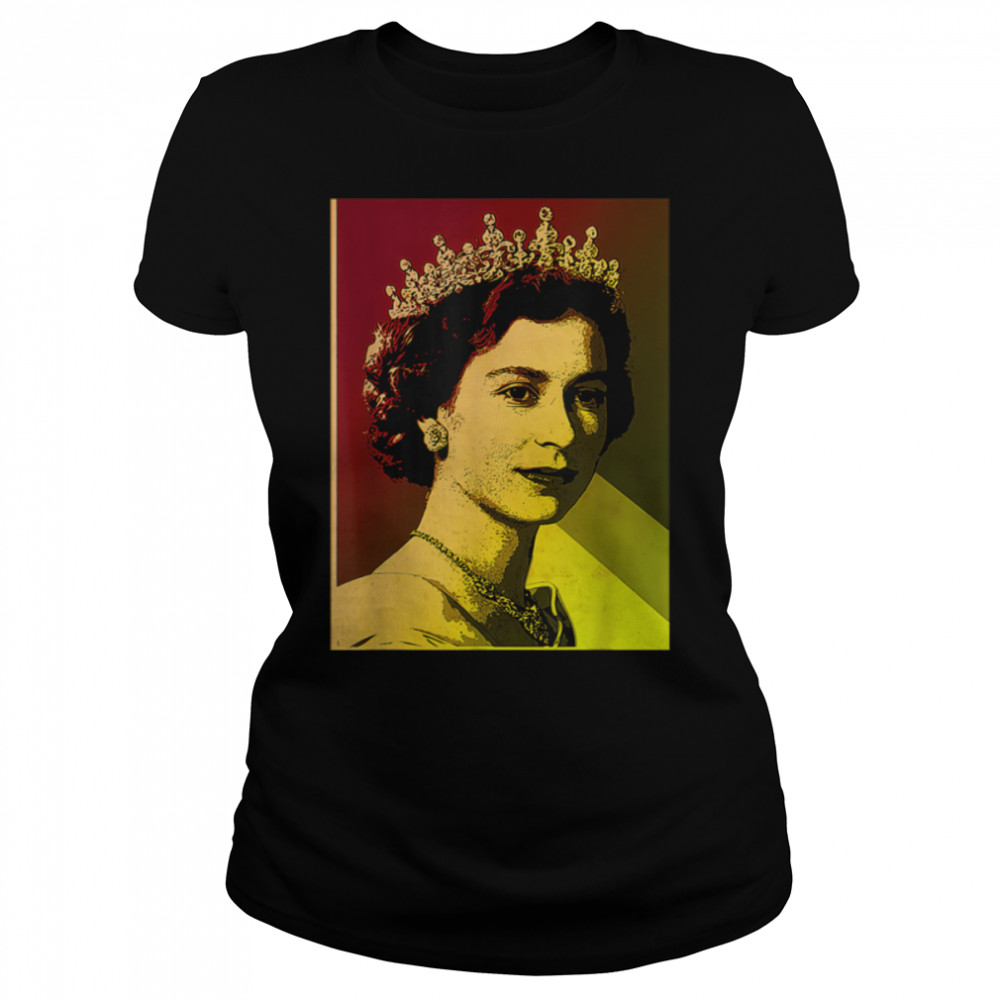 QUEEN ELIZABETH'S PLATINUM JUBILEE 2022, UK, UNION JACK FLAG T- B0BDTDD899 Classic Women's T-shirt