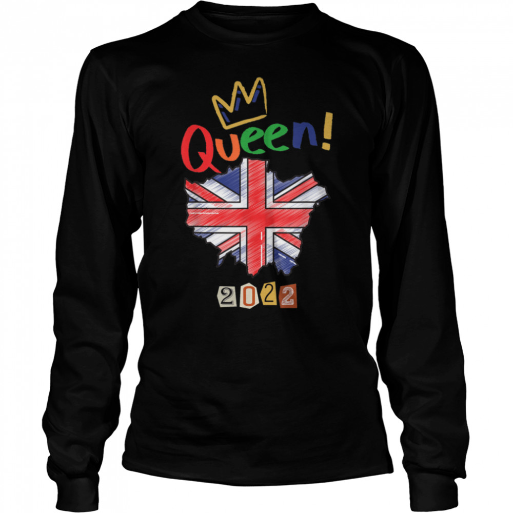 QUEEN ELIZABETH'S PLATINUM JUBILEE 2022, UK, UNION JACK FLAG T- B0BDTV9BBP Long Sleeved T-shirt