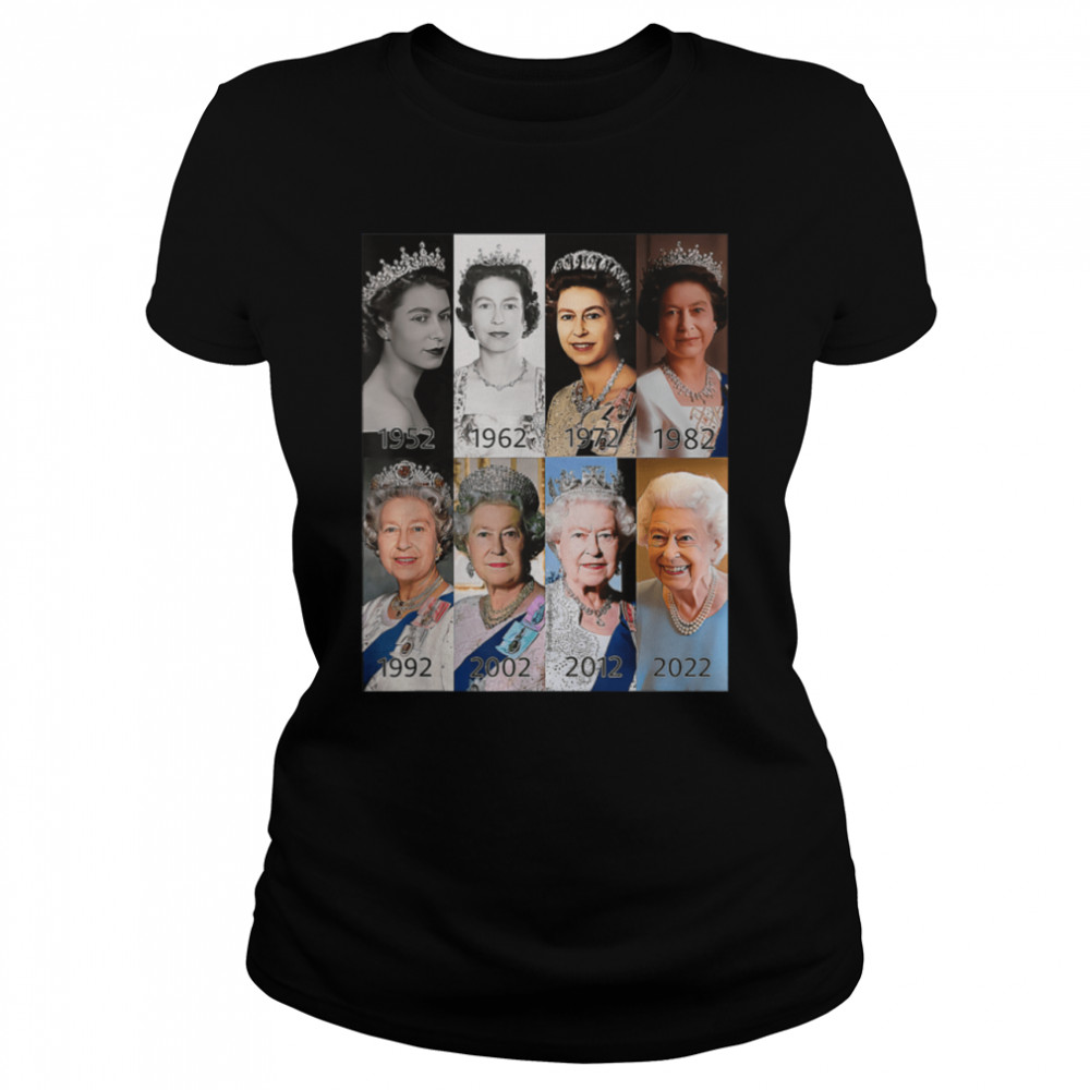 Queen Elizabeths Platinum Jubilee 70 years Celebration 2022 T- B0B7DV5PQ3 Classic Women's T-shirt