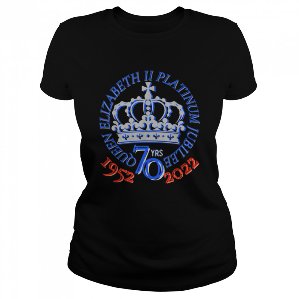 Queen Platinum Jubilee tshirt 2022 Queens Jubilee gift UK T- B09RKLK3LV Classic Women's T-shirt