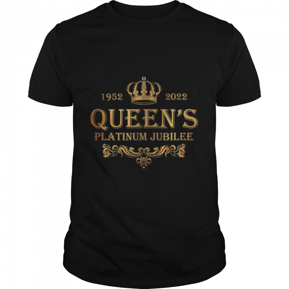 Queen's Platinum Jubilee 2022  - British Monarch T- B0B2TF7VDJ Classic Men's T-shirt