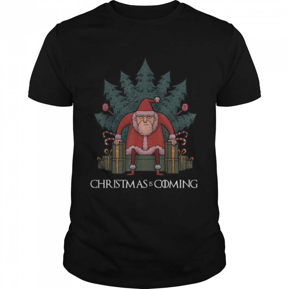 Santa Of Thrones Christmas Is Coming T-Shirt B0B8TNMXVX