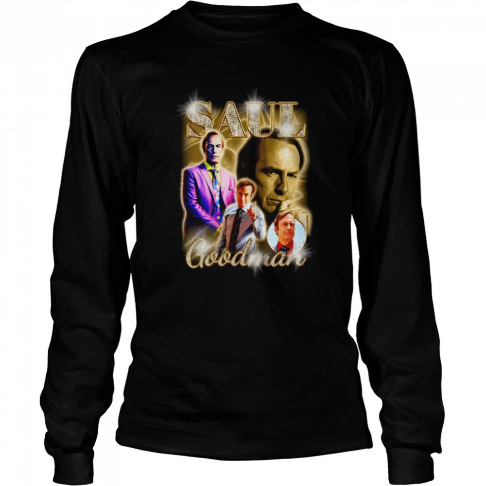 Saul Goodman Vintage Better Call Saul Old School Jimmy Mcgill Bootleg Style 90s shirt Long Sleeved T-shirt