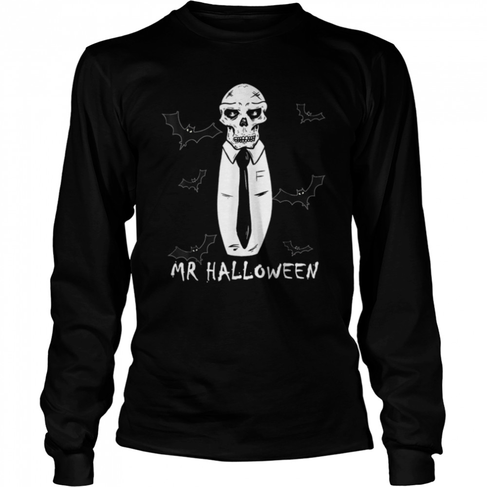 Skeleton Bones Throne Funny Halloween T- B0B69G3WK9 Long Sleeved T-shirt