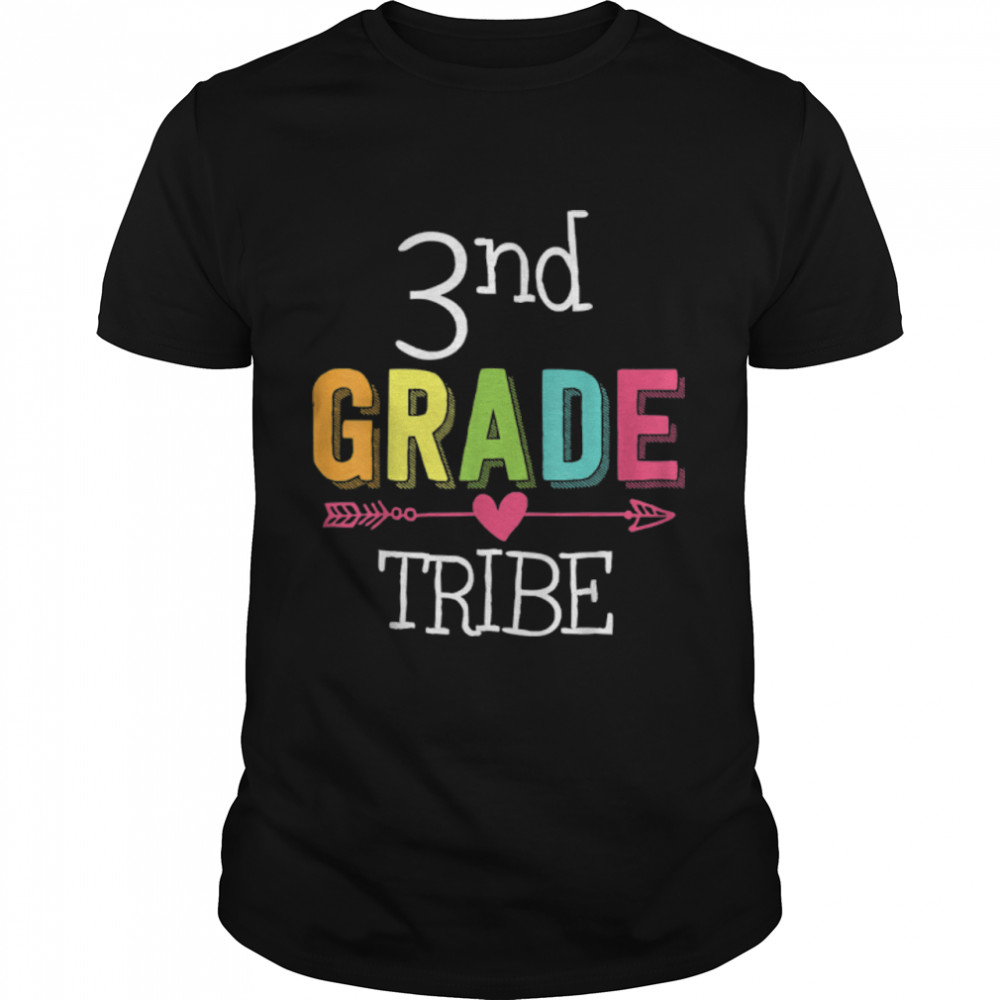 Team. 3nd Second Grade Teacher Tribe. Back To School T-Shirt B0BFCV6FPC