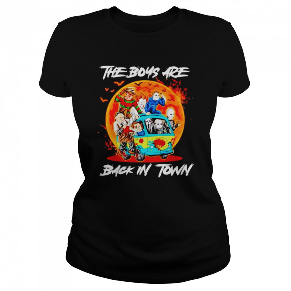 The boys are back in town halloween character in car shirt Classic Women's T-shirt