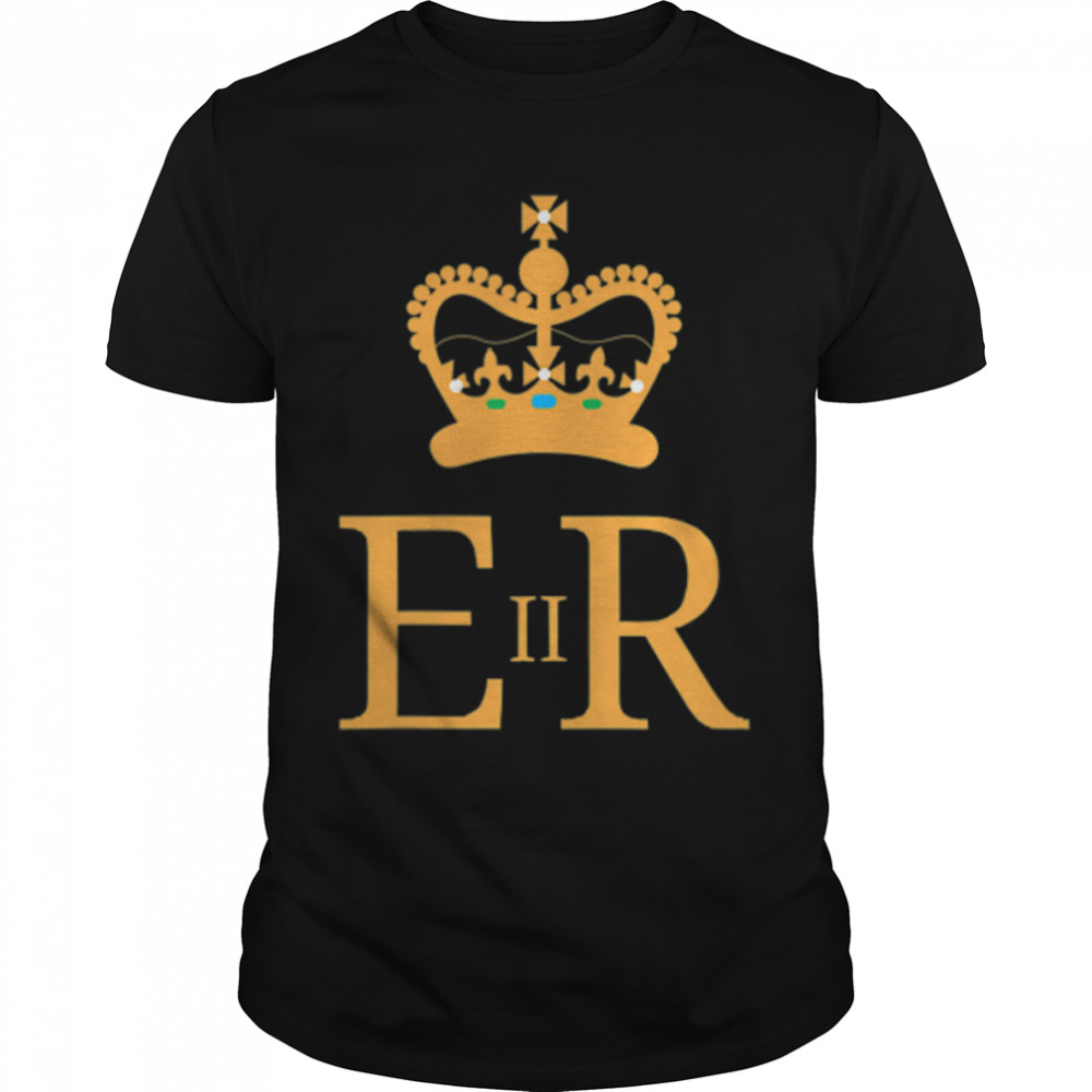 The Crown Monarch England UK British Flag T-Shirt B0BFCC6ZX2