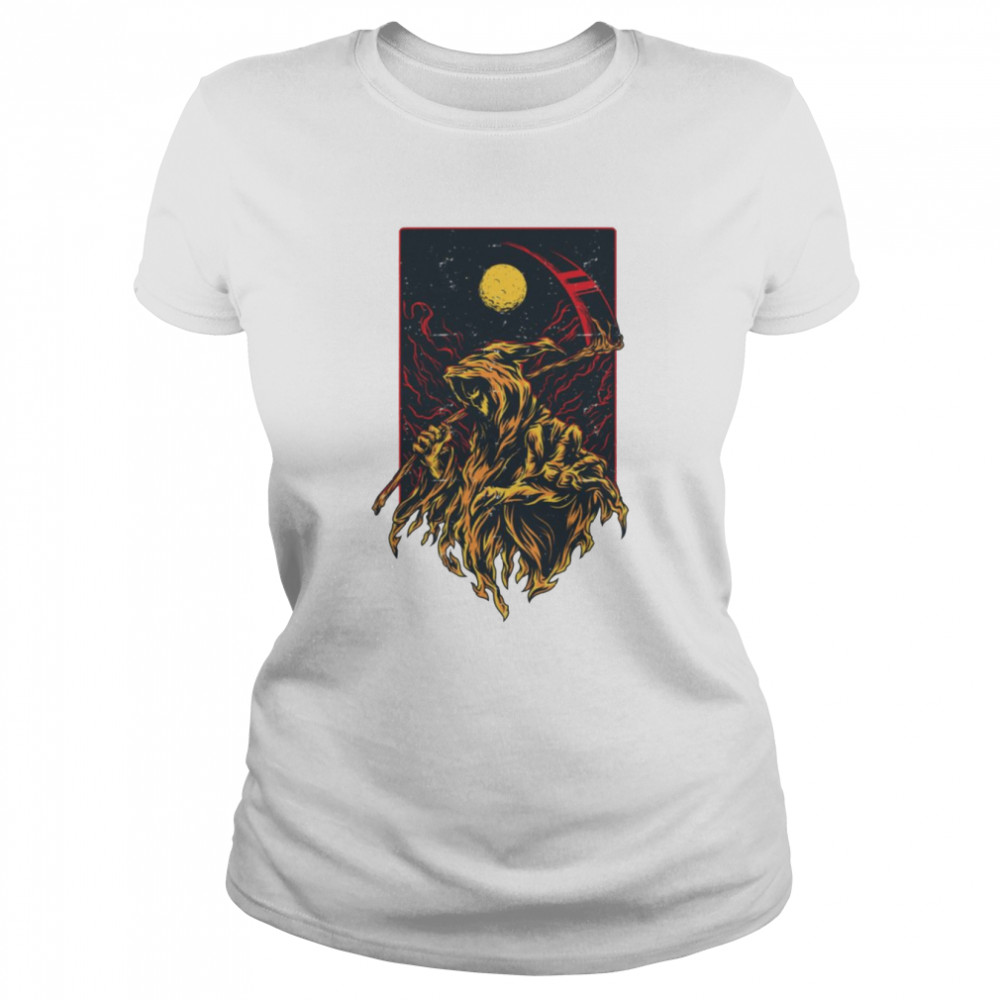 The Hell God Grim Reaper Halloween shirt Classic Women's T-shirt