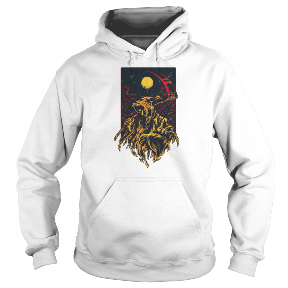 The Hell God Grim Reaper Halloween shirt Unisex Hoodie