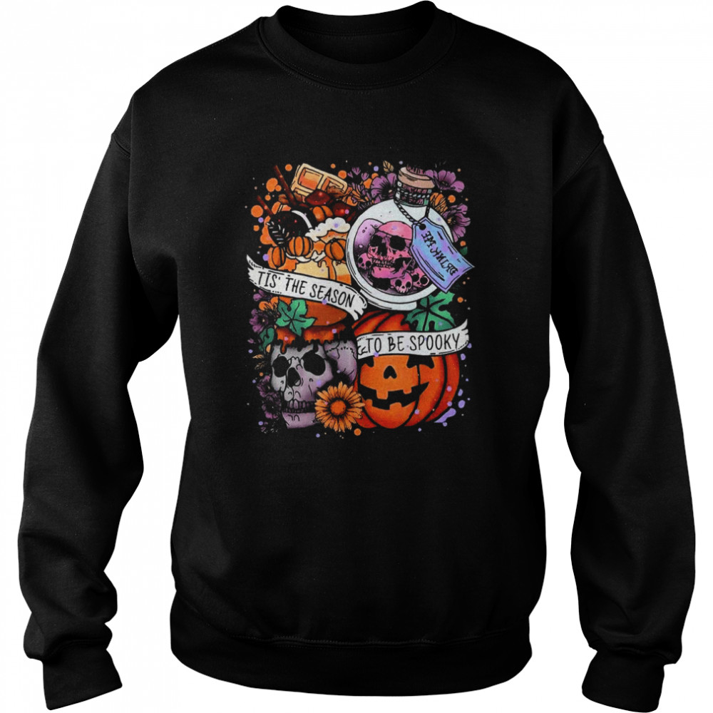 Tis The Season To Be Spooky Great Halloween Pumpkin T  Unisex Sweatshirt