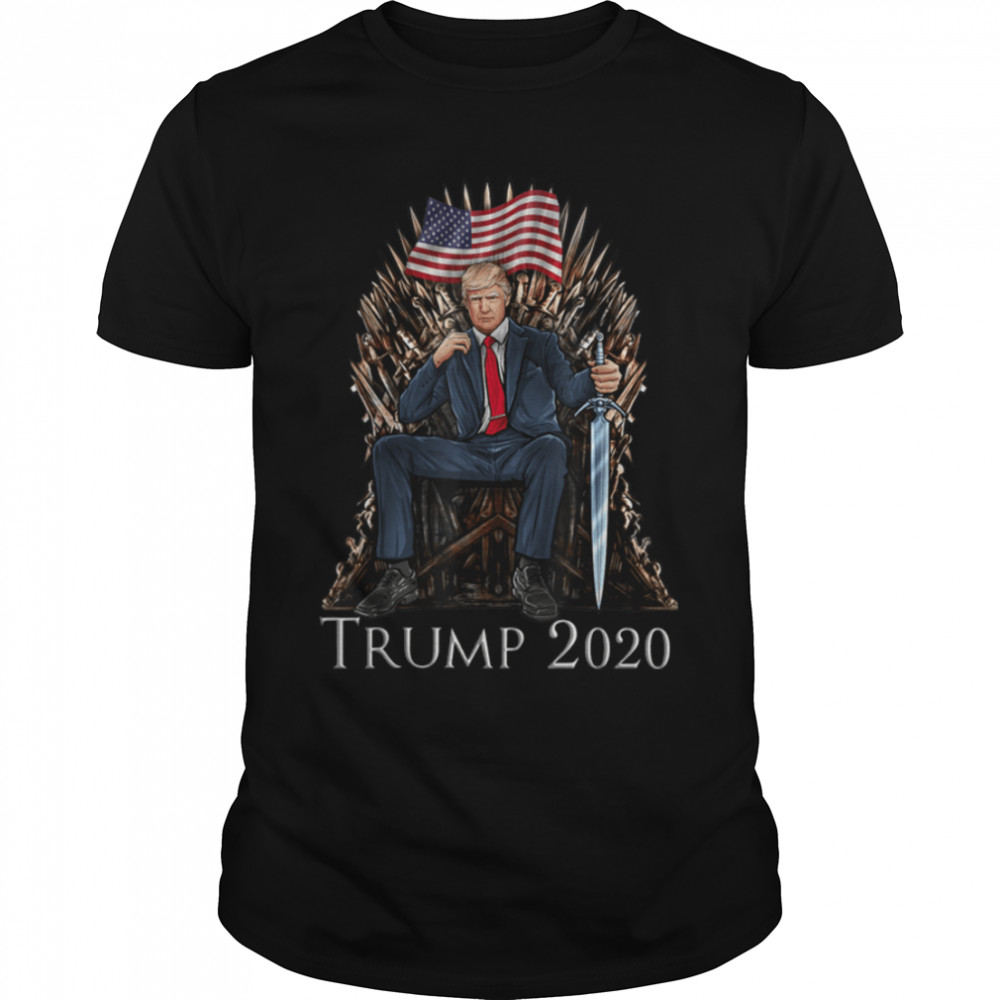 Trump Sitting On Throne Trump 2020 Election Trump Support T-Shirt B082GMK2DF