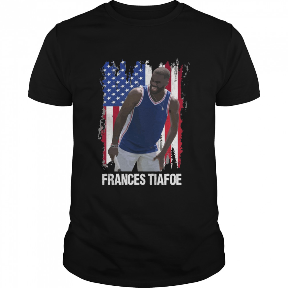 America Flag Design Tennis Frances Tiafoe shirt Classic Men's T-shirt