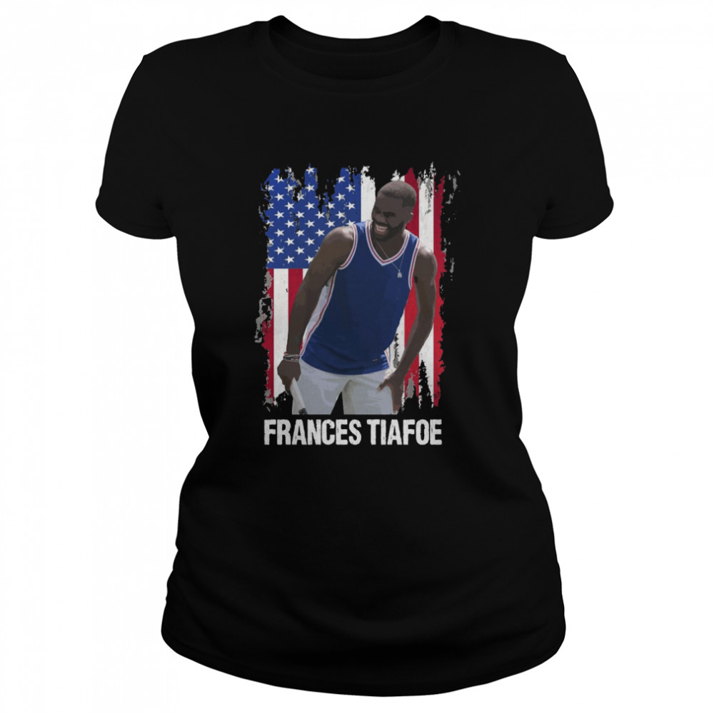America Flag Design Tennis Frances Tiafoe shirt Classic Women's T-shirt