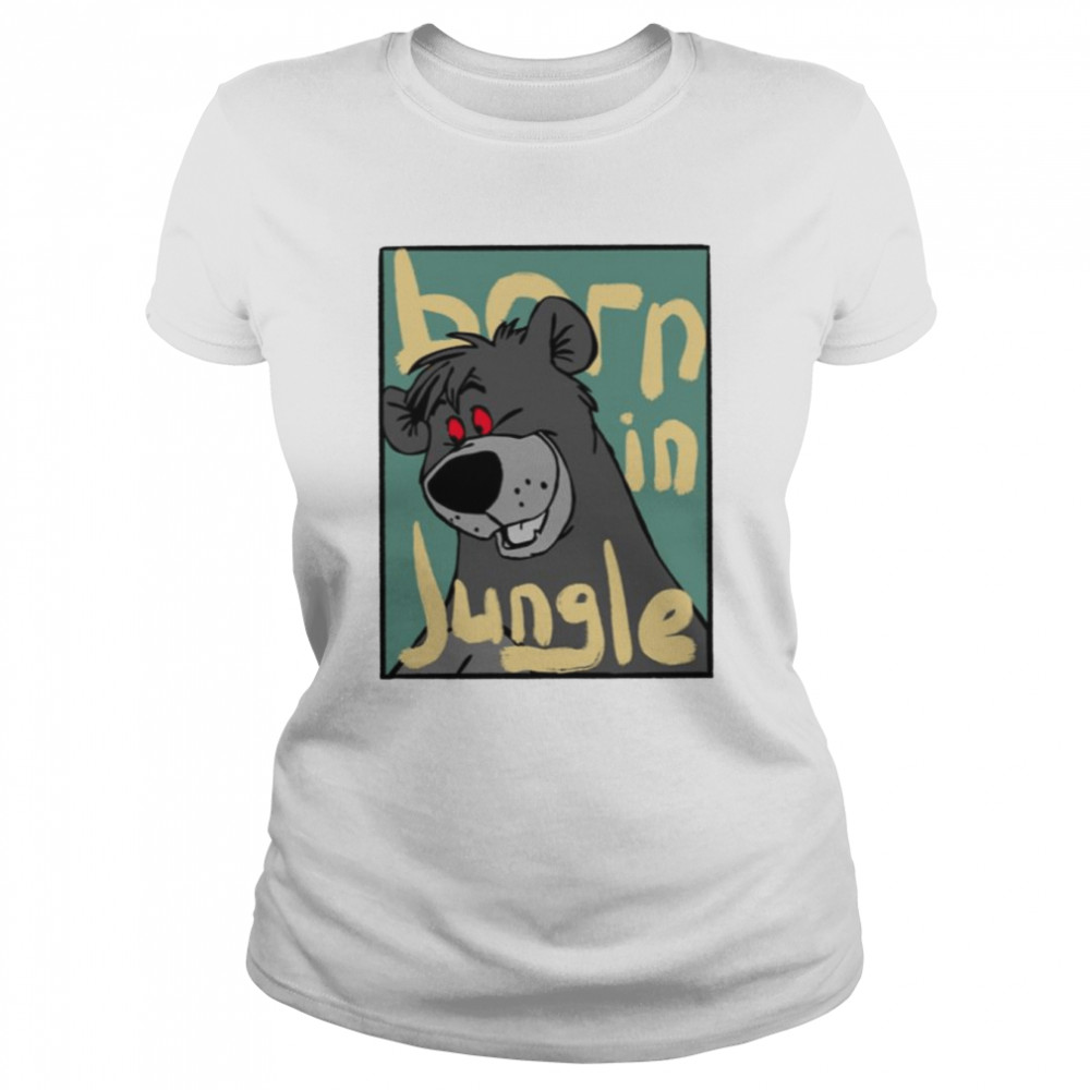Animated Art Trending Born In Jungle shirt Classic Women's T-shirt