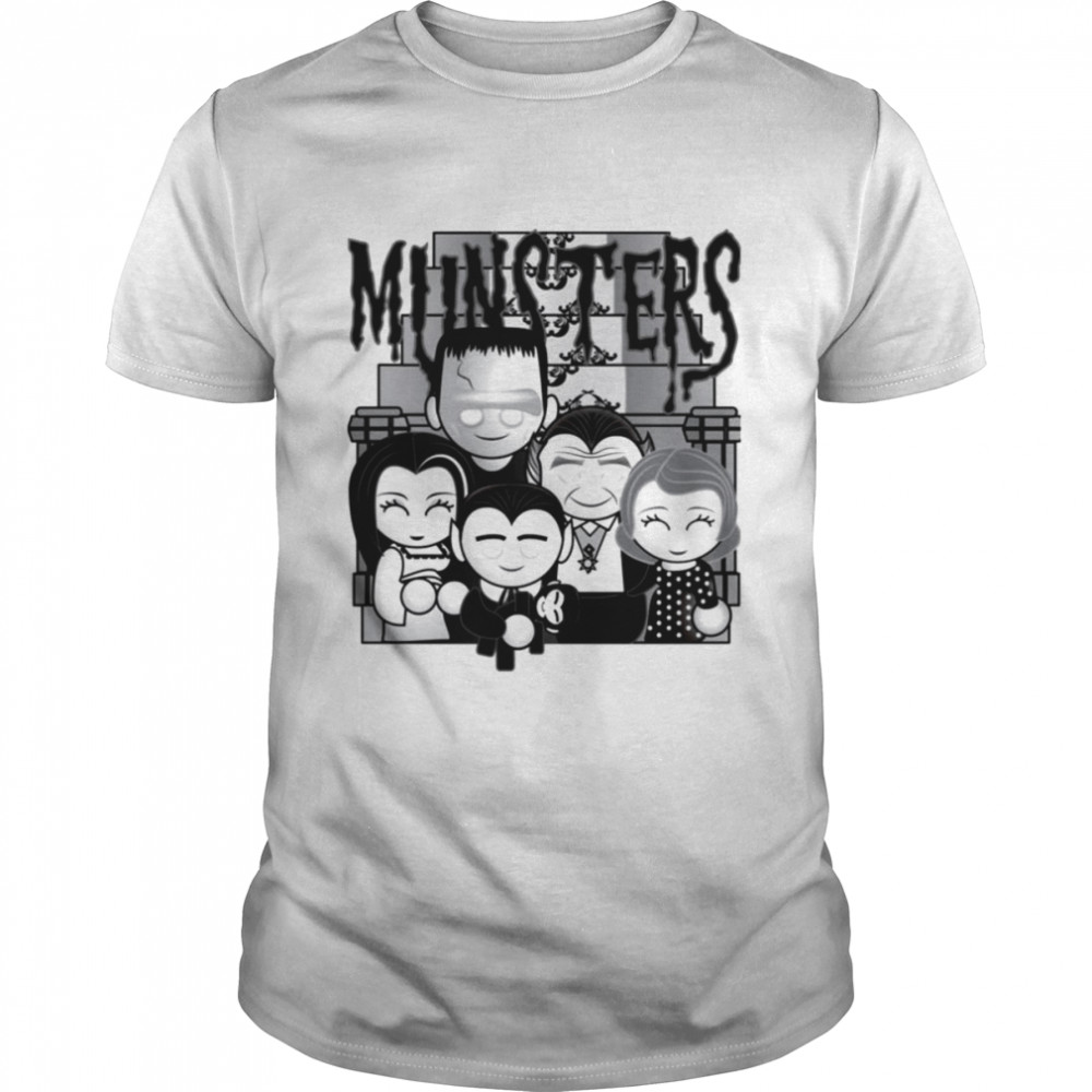 Black Chibi Art The Munsters shirt