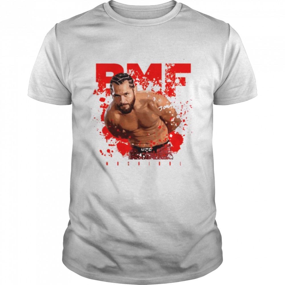 Bmf Red Text Jorge Masvidal Mixed Martial shirt Classic Men's T-shirt