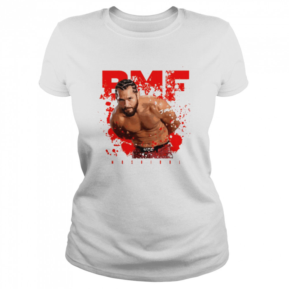 Bmf Red Text Jorge Masvidal Mixed Martial shirt Classic Women's T-shirt