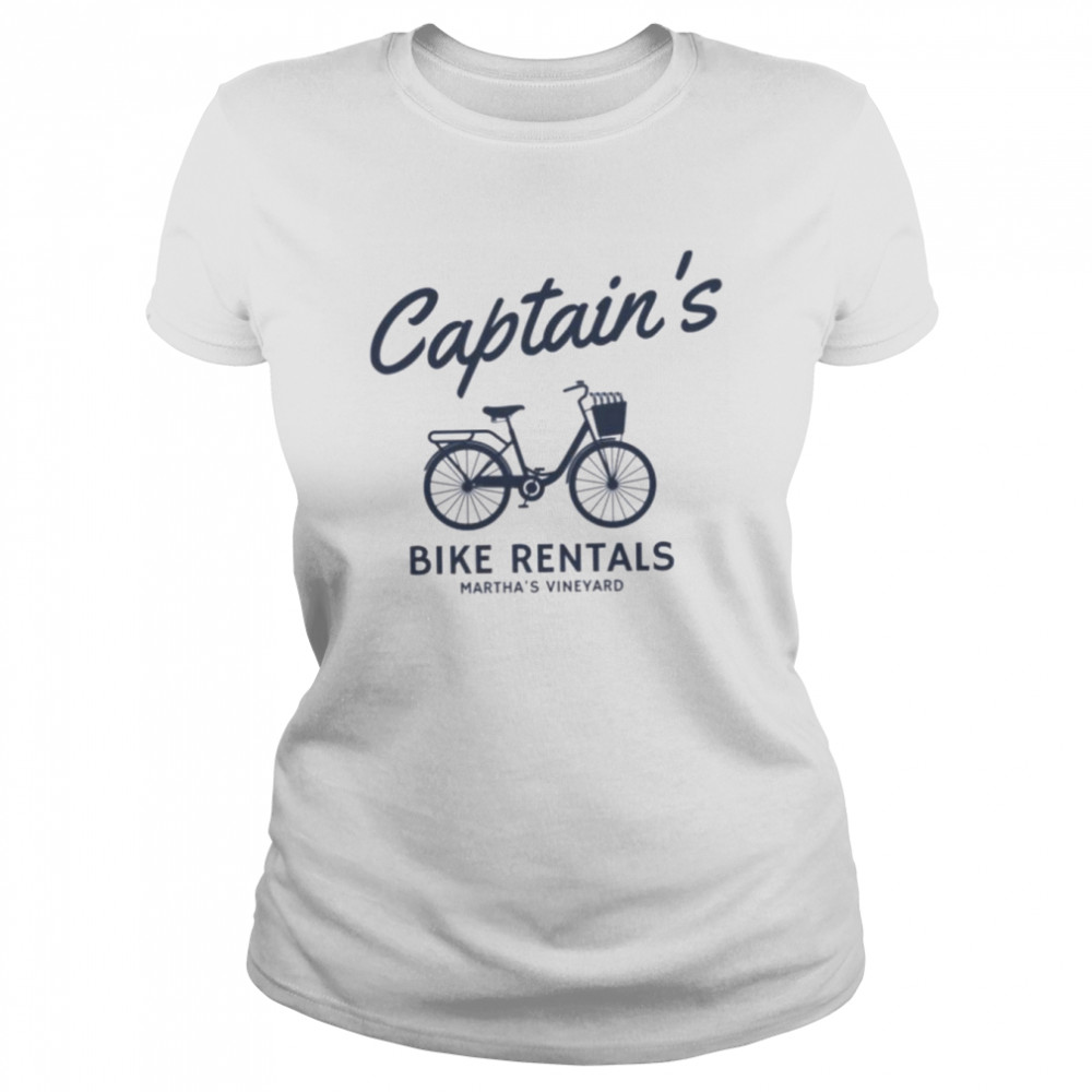Captain’s Bike Rentals Martha’s Vineyard shirt Classic Women's T-shirt