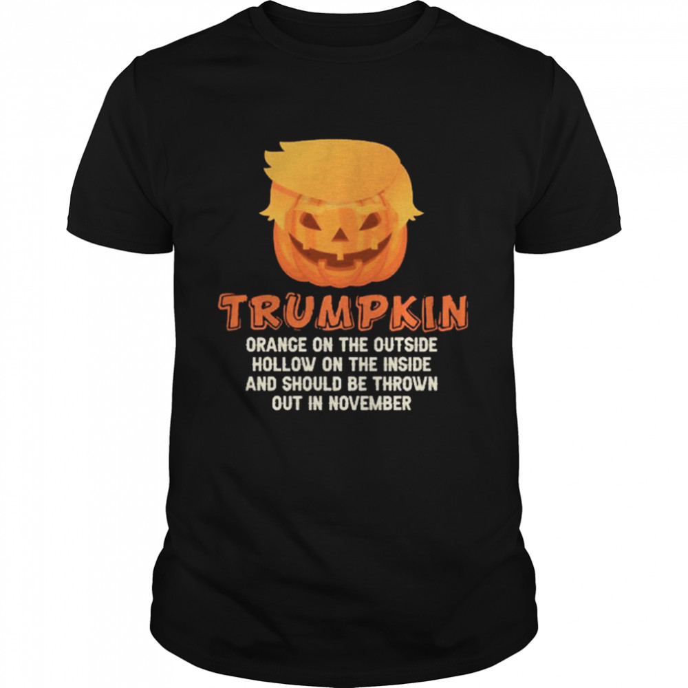 Donald Trump Face Trumpkin Trump Halloween  Classic Men's T-shirt