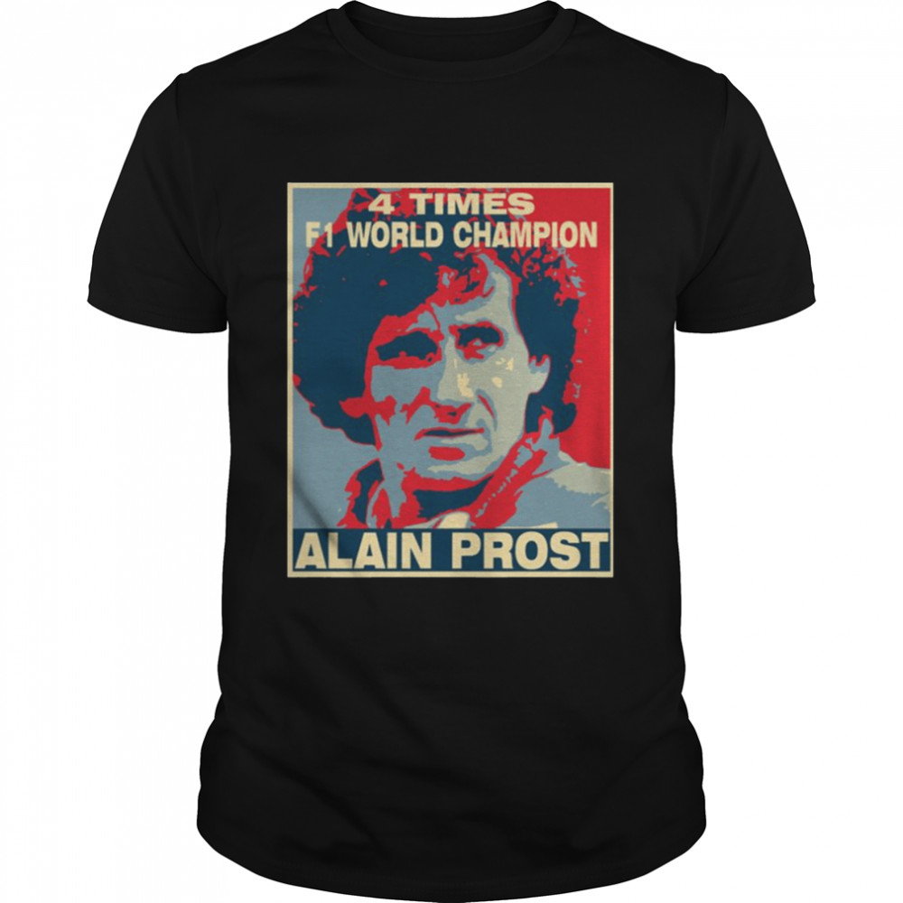 Formula 1 Alain Prost Car Racing F1 shirt