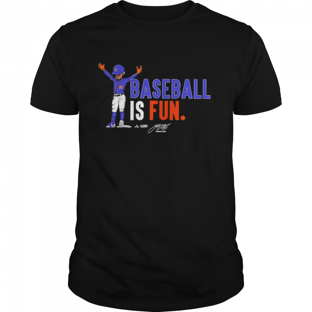 Frankie Lindor Baseball Is Fun signature shirt