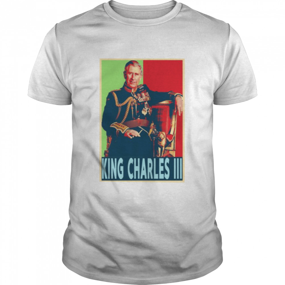 Graphic Portrait New King Of Uk King Charles Iii Vintage shirt Classic Men's T-shirt
