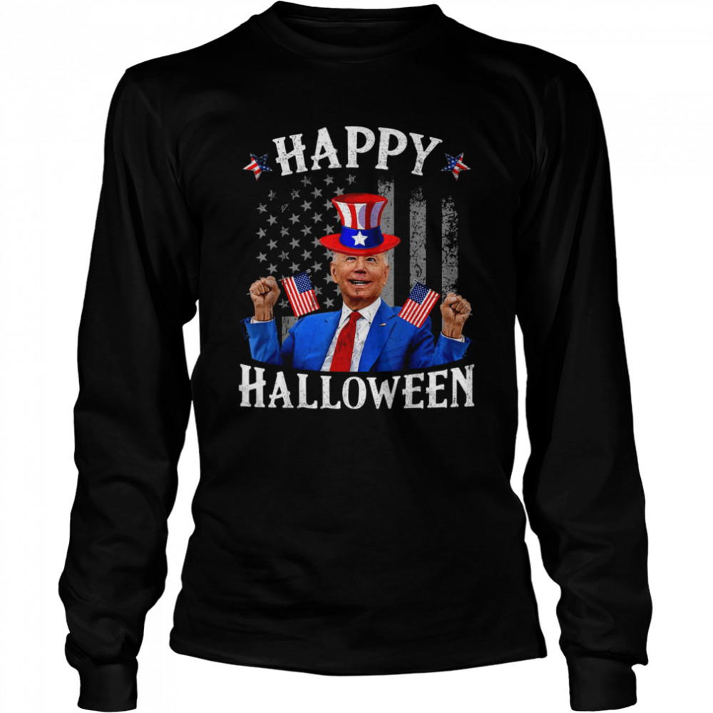 Happy Halloween Confused 4th Of July 2022 shirt Long Sleeved T-shirt