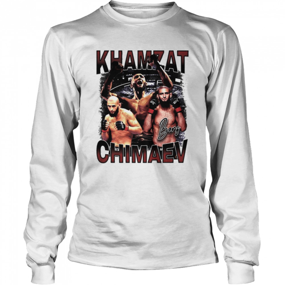 Khamzat Chimaev Retro shirt Long Sleeved T-shirt