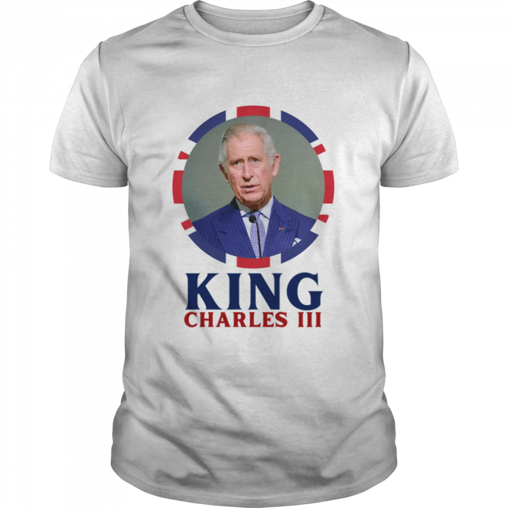 King Charles Iii Union Jack Flag Patch shirt Classic Men's T-shirt