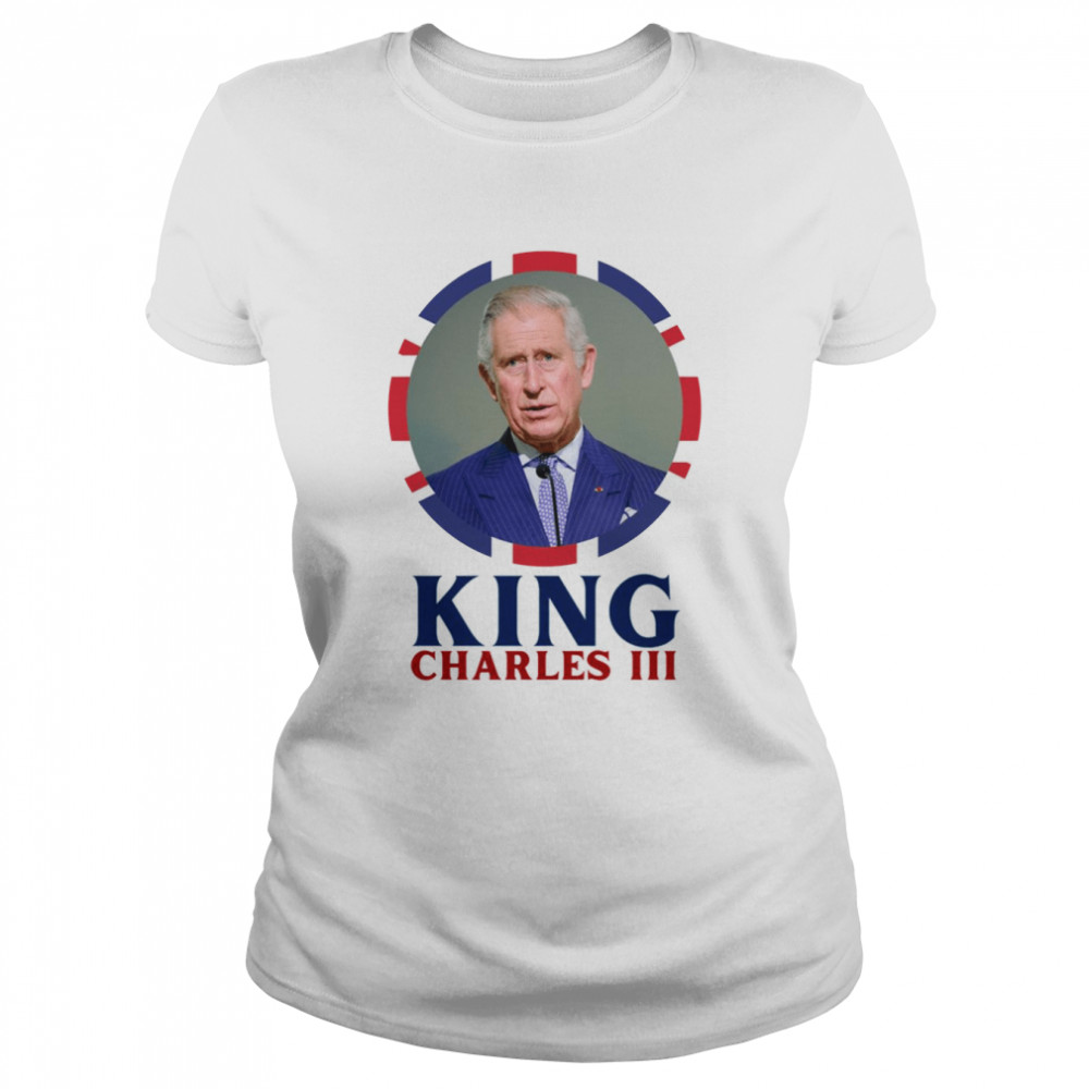 King Charles Iii Union Jack Flag Patch shirt Classic Women's T-shirt
