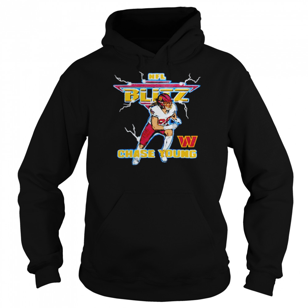 NFL Blitz Commanders Chase Young T-shirt Unisex Hoodie