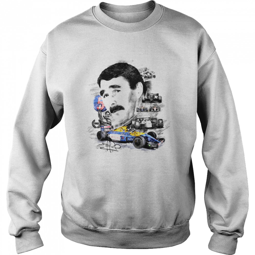 Nigel Mansell Formula 1 Car Racing F1 shirt Unisex Sweatshirt