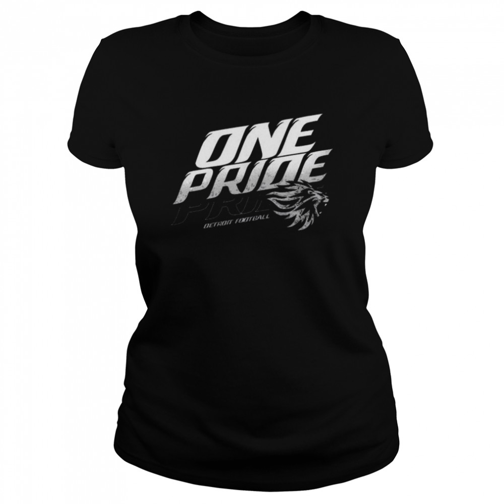 One pride detroit football 2022 shirt Classic Women's T-shirt