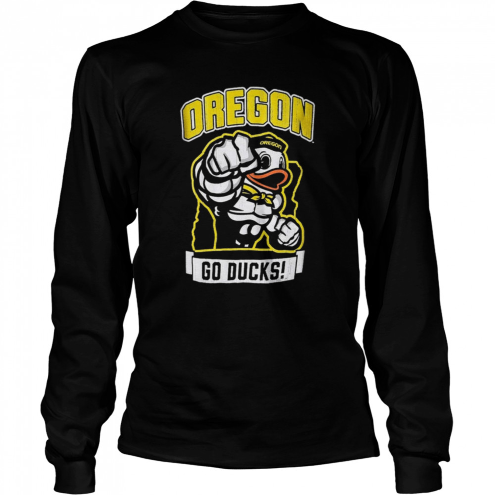 Oregon Ducks Champion Youth Strong Mascot Oregon Ducks T- Long Sleeved T-shirt