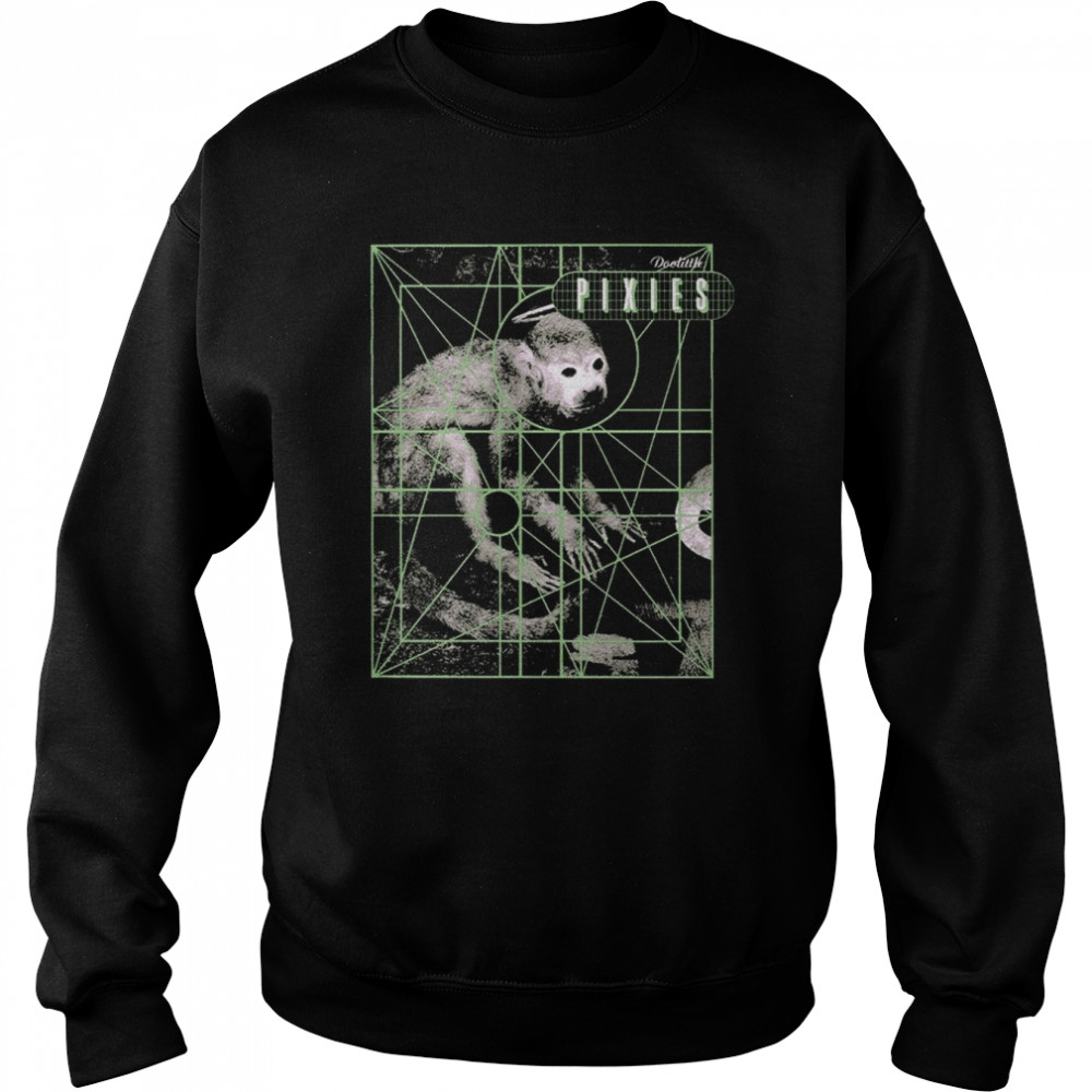Pixies Monkey Grid Charcoal shirt Unisex Sweatshirt