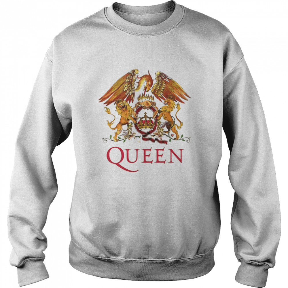 Queen White Crest Freddie Mercury Brian May shirt Unisex Sweatshirt