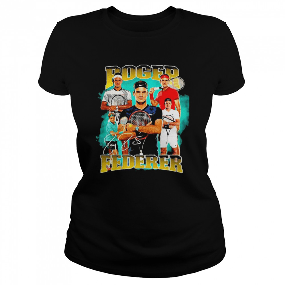 Roger Federer 1998-2022 Thanks For Memories T- Classic Women's T-shirt