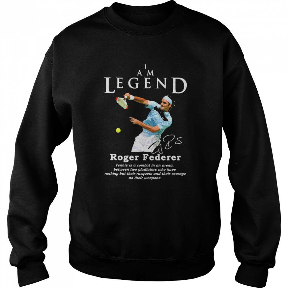 Roger federer I am Legend 20th 2022 shirt Unisex Sweatshirt
