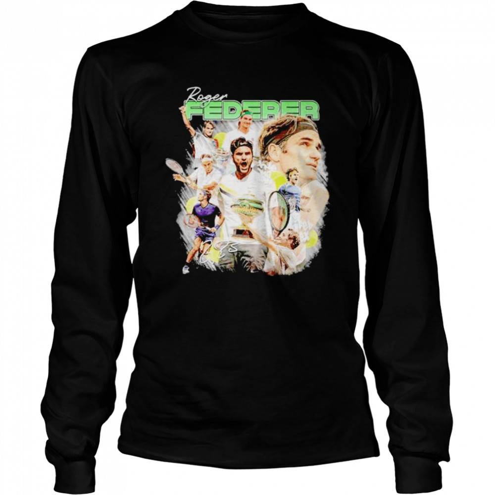 Roger Federer signature shirt Long Sleeved T-shirt