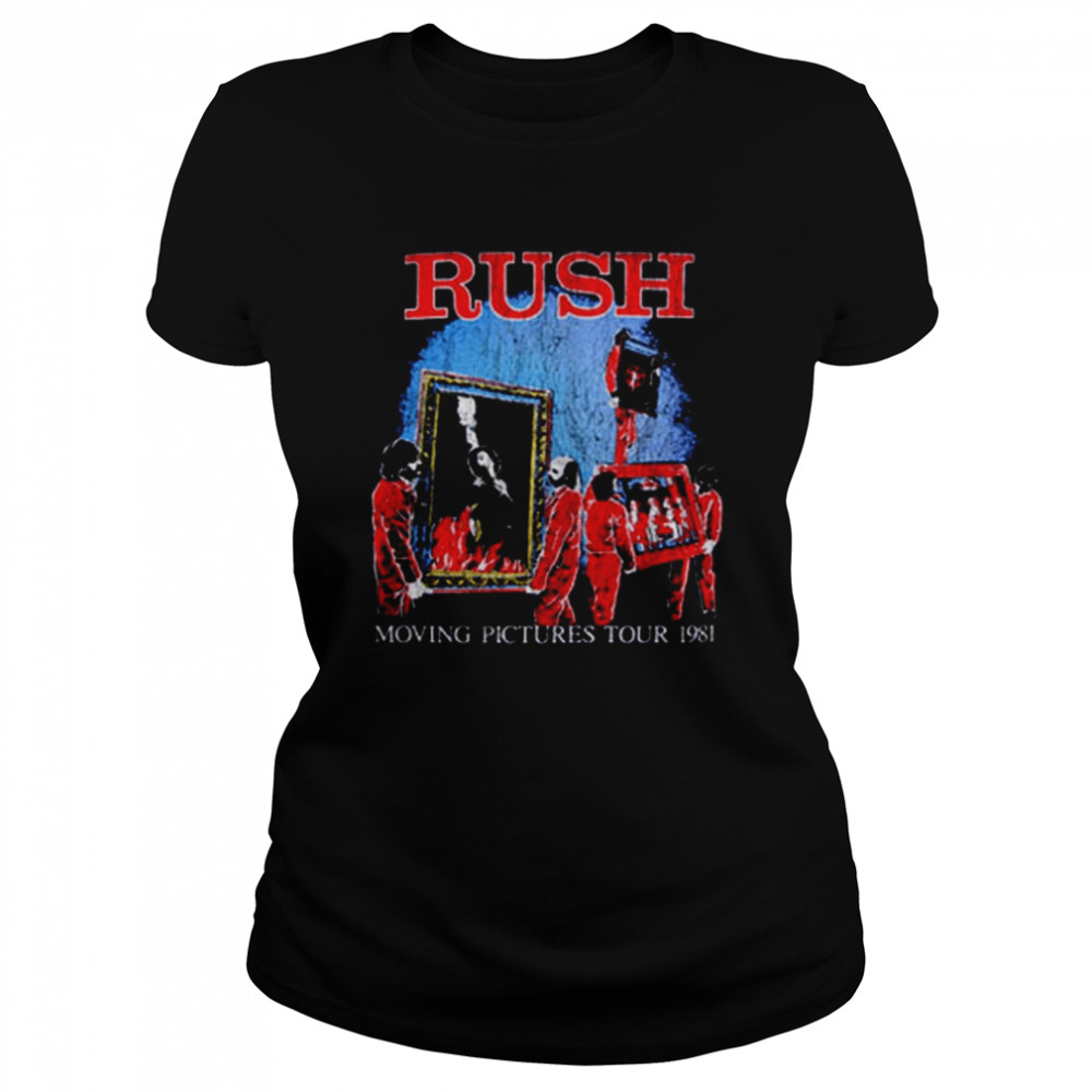 Rush Moving Pictures 1981 World Tour Rock shirt Classic Women's T-shirt